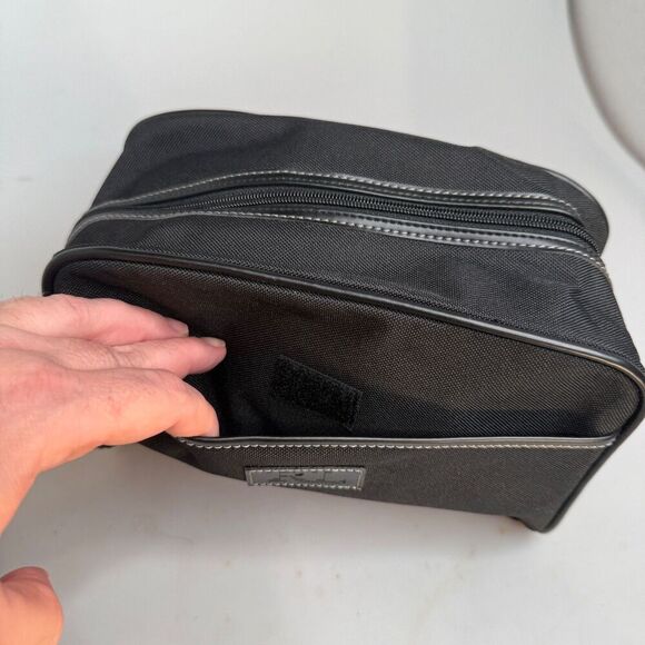 RL Ralph Lauren Black Travel Toiletry Cosmetic Bag 10" x 6" x 5" - Picture 9 of 16
